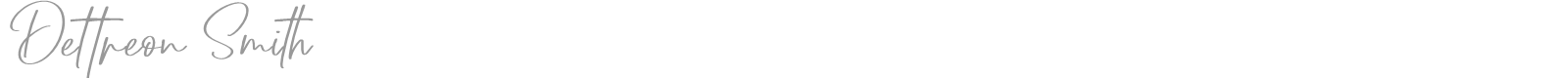 Dettreon Smith font preview